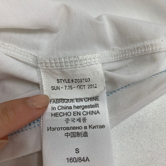 Marmot Shirt Womens S Small White Henley Stretch Tencel Blend Short Sleeve Tee - Picture 8 of 11